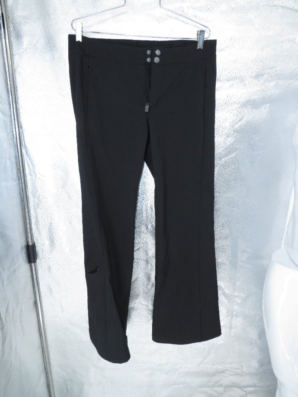 Free Country Snow Pants Black Womens Medium Insulated Softshell Ski Pants Cargo